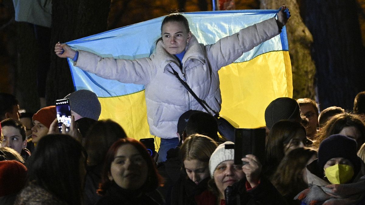 Obrazem: Ukrajino, jsme s tebou! Jak Česko vyjádřilo podporu napadené zemi